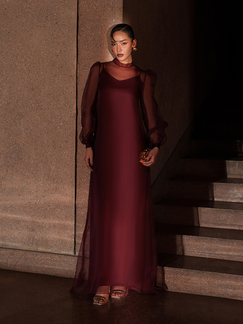 Caia | Basics 26 | LOOK 10 - Luxury Dress - available at Maria Faisal in UK and USA.