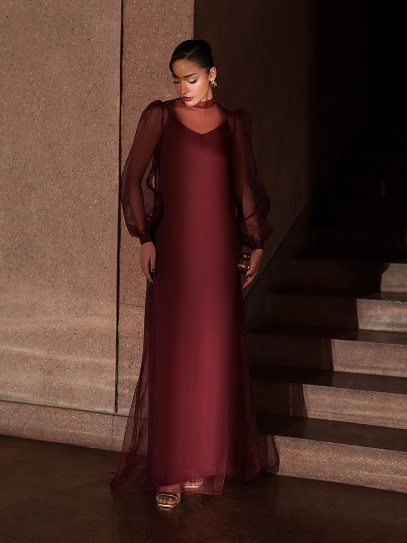 Caia | Basics 26 | LOOK 10 - Luxury Dress - available at Maria Faisal in UK and USA.