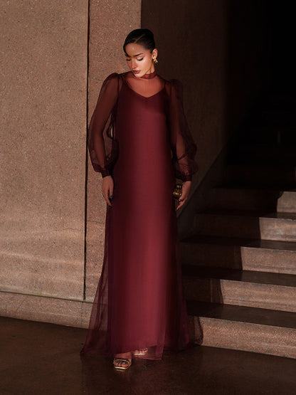 Caia | Basics 26 | LOOK 10 - Luxury Dress - available at Maria Faisal in UK and USA.