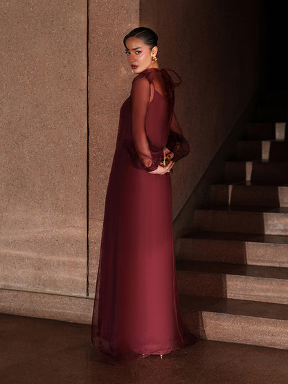 Caia | Basics 26 | LOOK 10 - Luxury Dress - available at Maria Faisal in UK and USA.