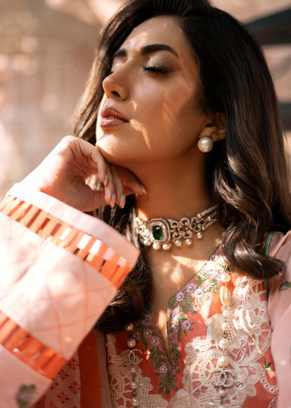 Fozia Khalid | Blossom Festive Lawn 25 | Zinnia by Maria Faisal - Registered Vendor of : Fozia Khalid - type : Ladies Clothes - 100% original wedding dresses