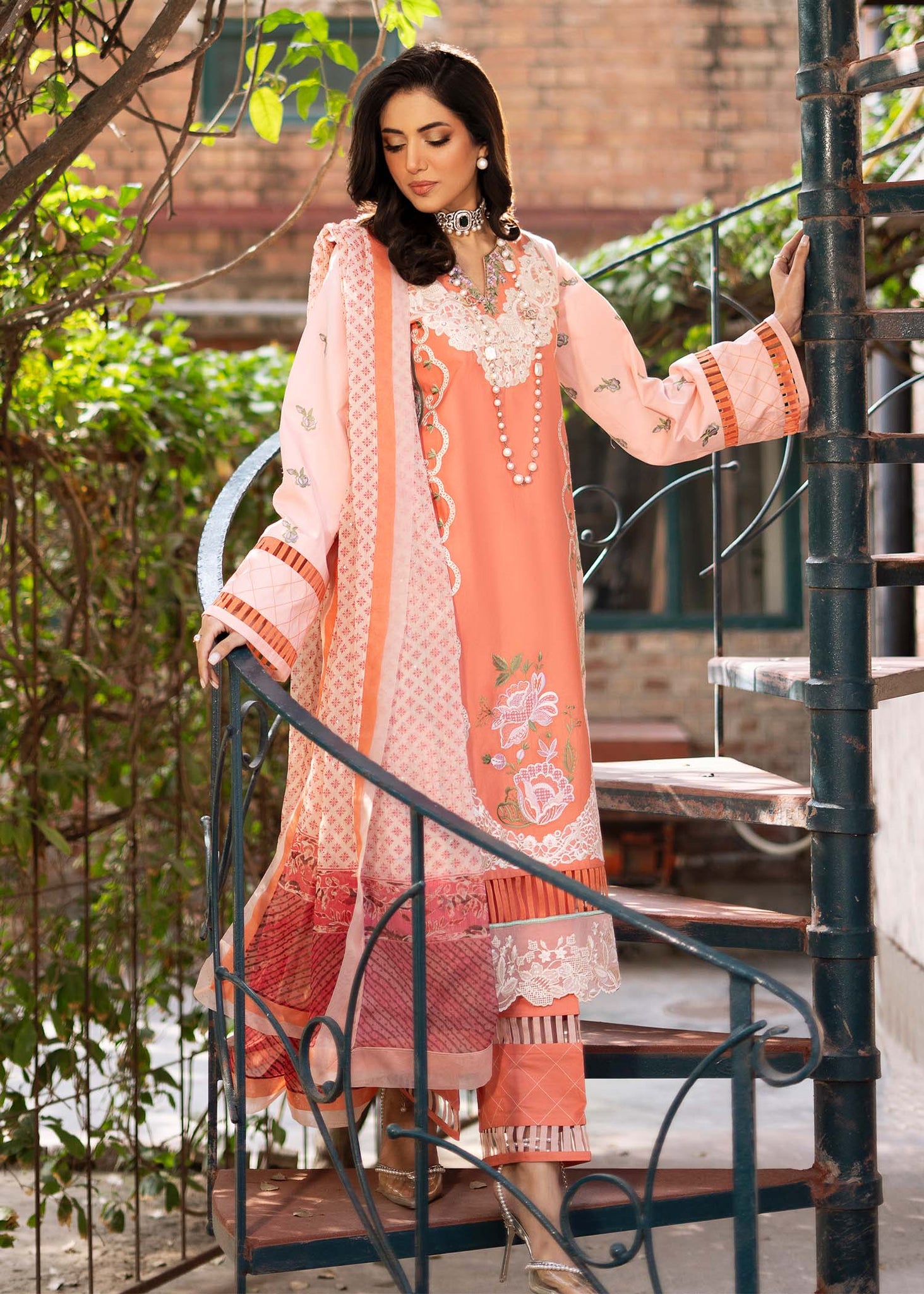 Fozia Khalid | Blossom Festive Lawn 25 | Zinnia