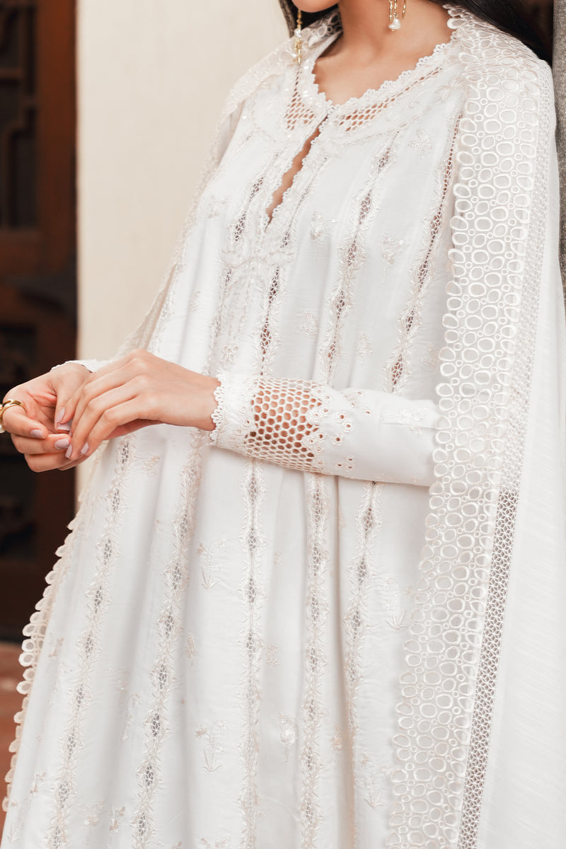 Afrozeh | Sheer Khurma Eid Pret 26 | KAJU NOOR - Luxury Dress - available at Maria Faisal in UK and USA.