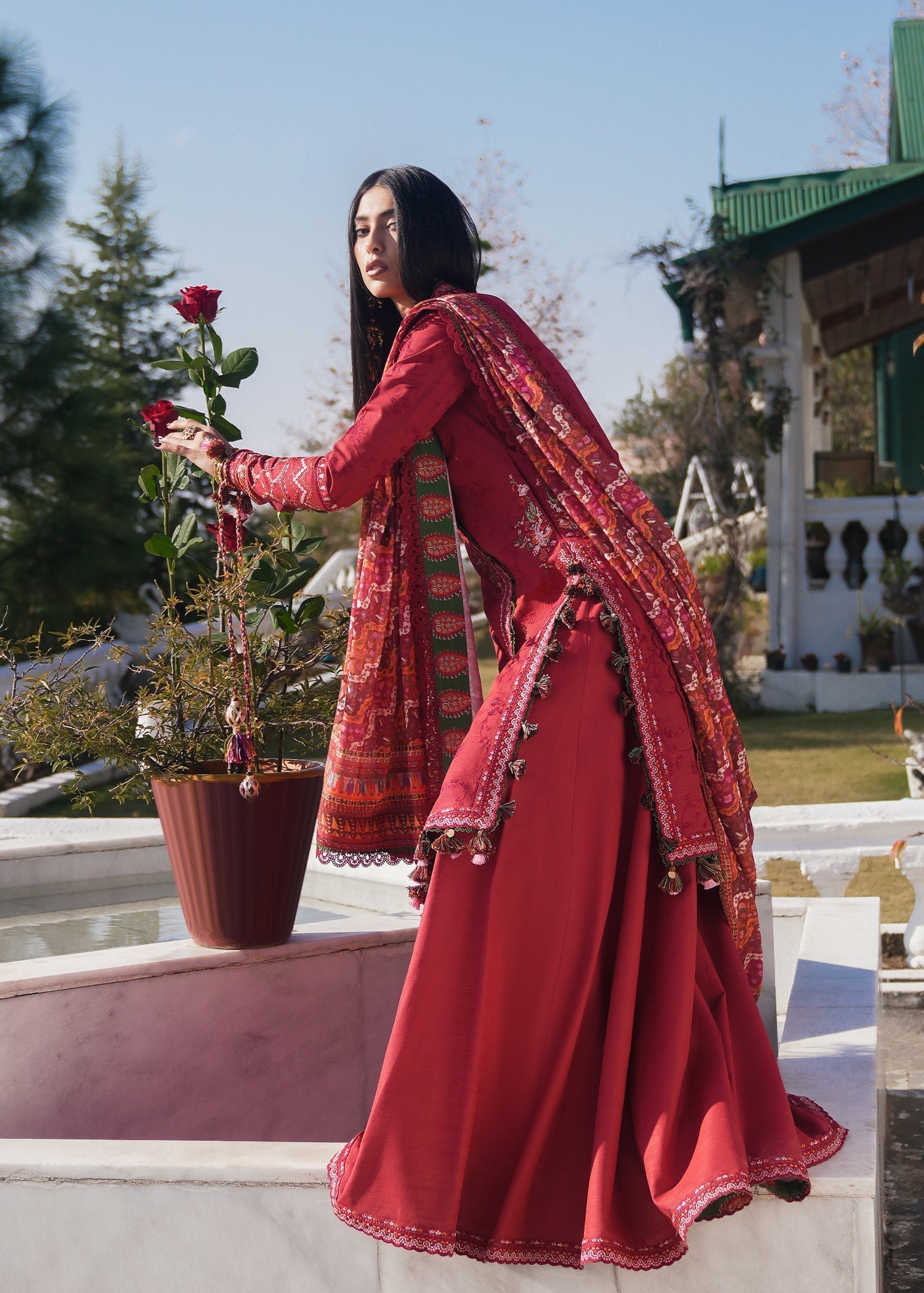 Hussain Rehar | Winter Shawl 24 | Mana - Ladies Clothes - Maria Faisal