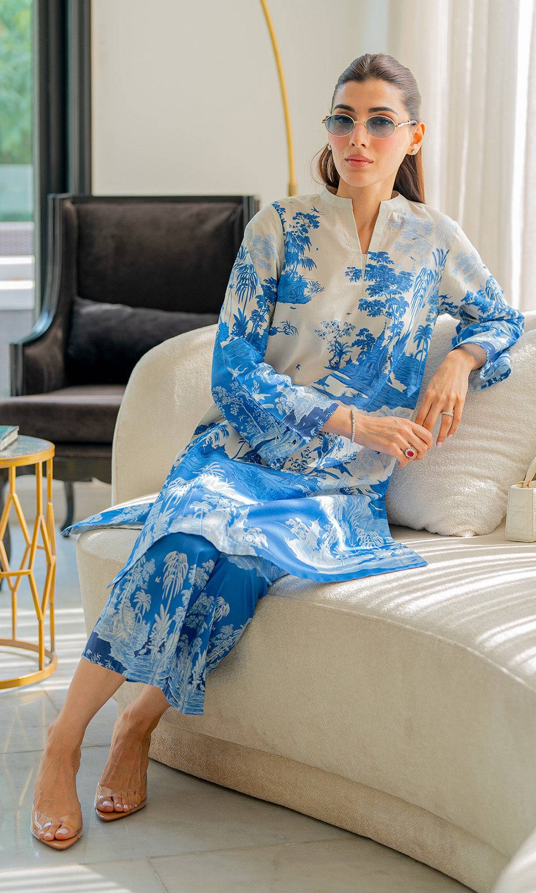 Sahar | Selene Vol 2 | Vignettes in Blue by Maria Faisal - Registered Vendor of : Sahar - type : Ladies Clothes - 100% original wedding dresses