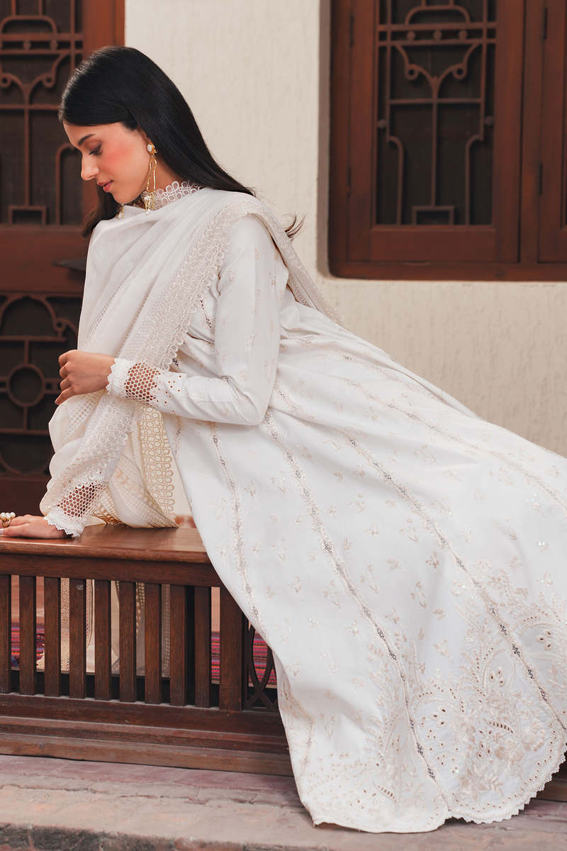 Afrozeh | Sheer Khurma Eid Pret 26 | KAJU NOOR - Luxury Dress - available at Maria Faisal in UK and USA.