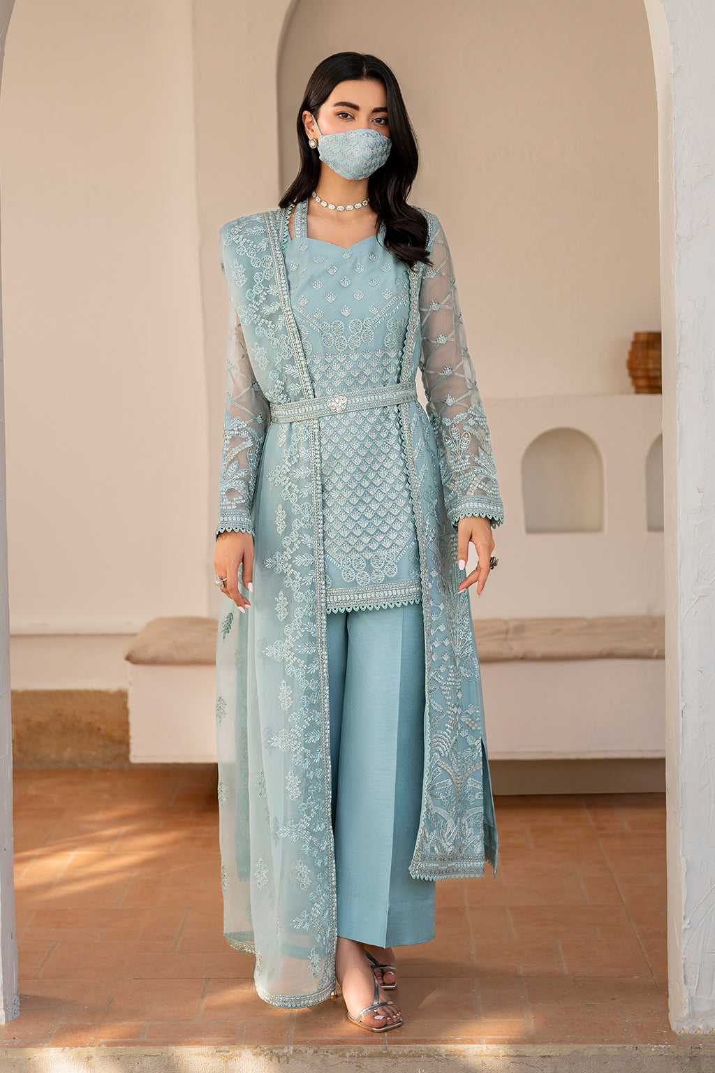 Flossie | Naqsh Formals | S-1405 (B) - Ladies Clothes - Maria Faisal