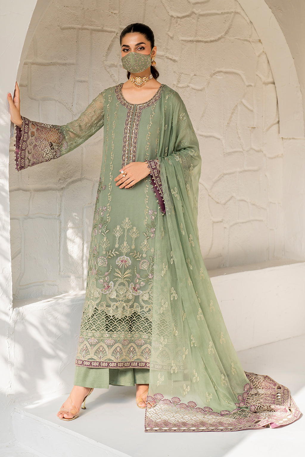 Flossie | Naqsh Formals | S-1406 - Ladies Clothes - Maria Faisal