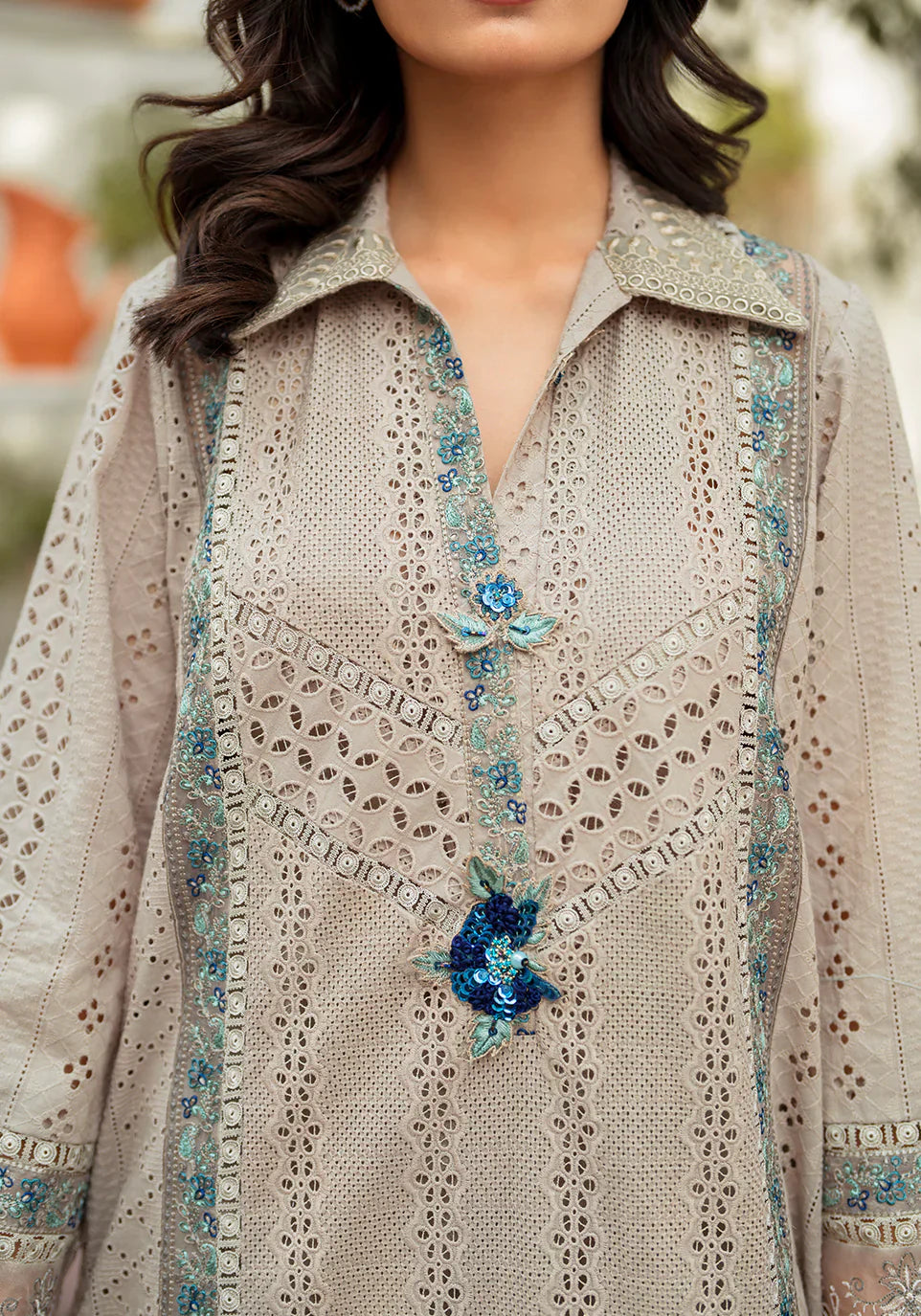 Zarqash | Belle Ame 24 | BL 010 Gris - Ladies Clothes - Maria Faisal