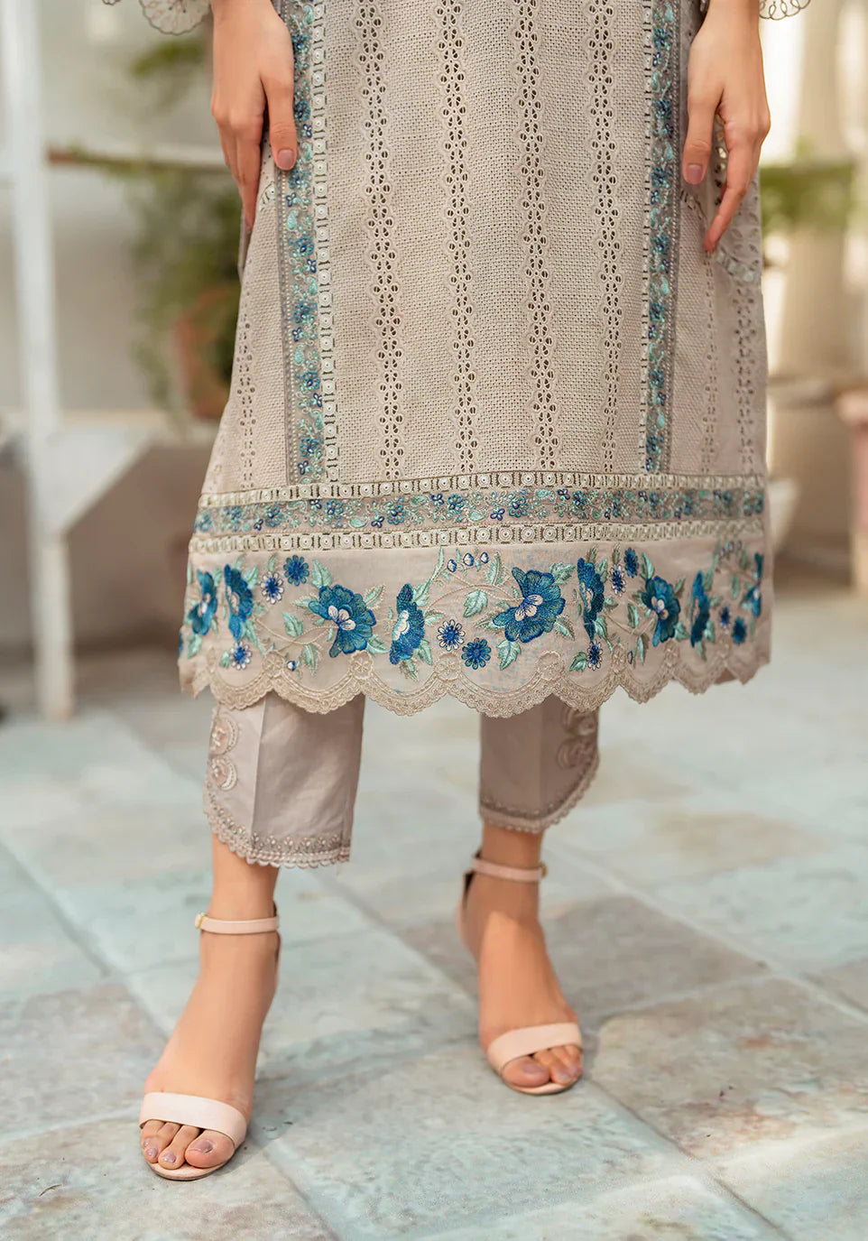 Zarqash | Belle Ame 24 | BL 010 Gris - Ladies Clothes - Maria Faisal
