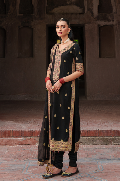 Saad Shaikh | Zaria Festive Pret 25 | NOVA - Formal Dress - available at Maria Faisal in UK and USA.