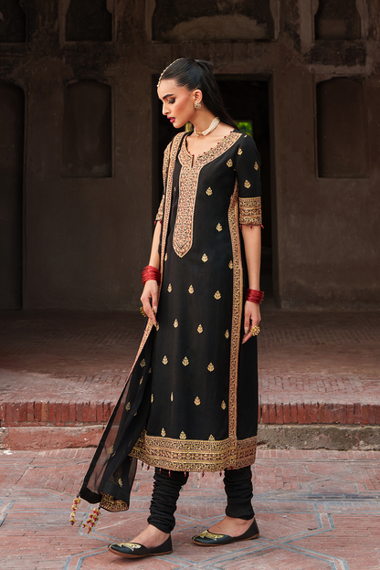 Saad Shaikh | Zaria Festive Pret 25 | NOVA - Formal Dress - available at Maria Faisal in UK and USA.