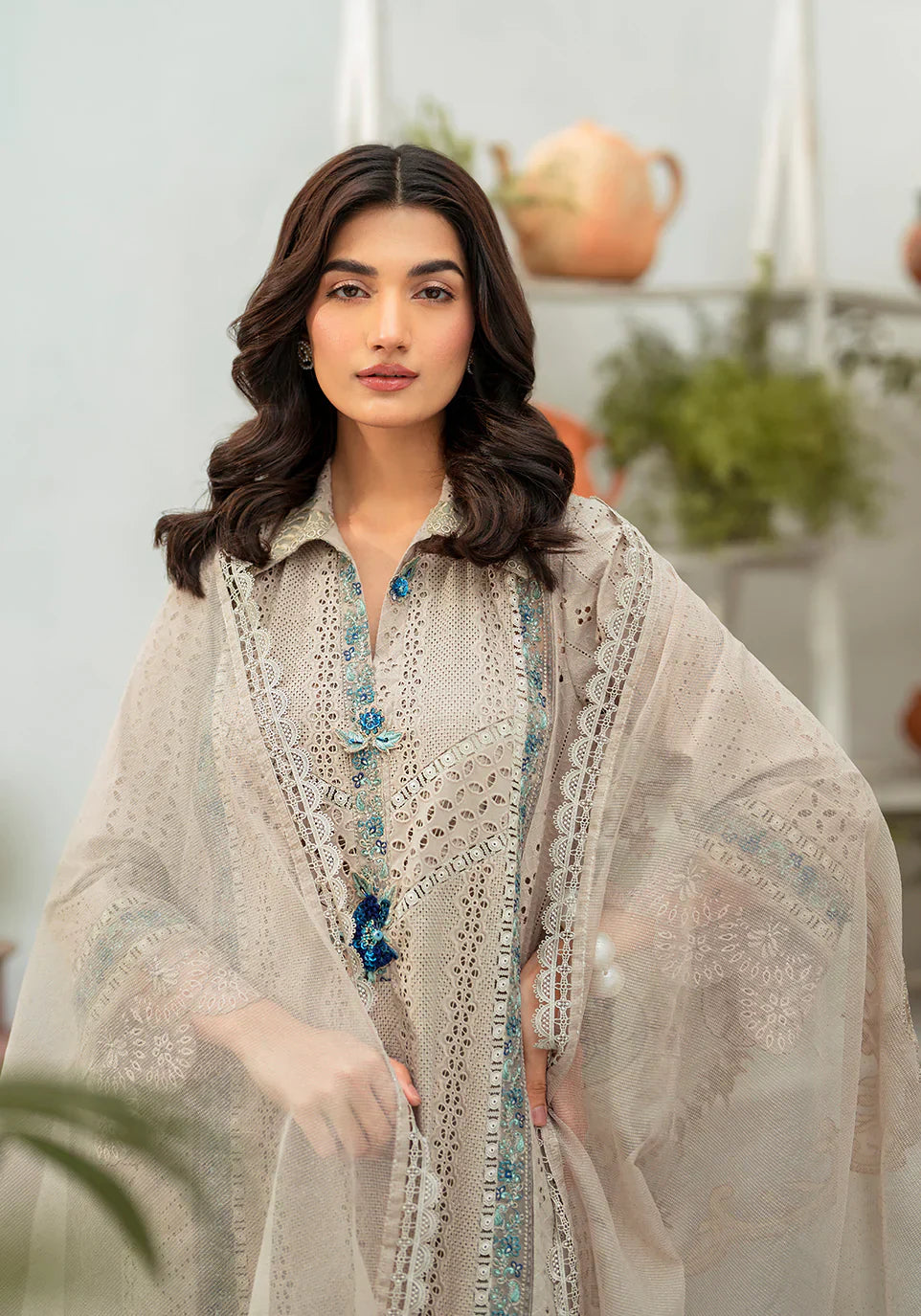 Zarqash | Belle Ame 24 | BL 010 Gris - Ladies Clothes - Maria Faisal