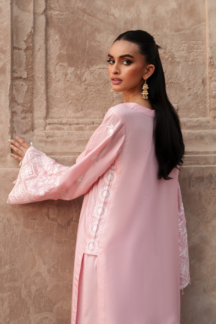 Saad Shaikh | Zaria Festive Pret 25 | BLUSH - Formal Dress - available at Maria Faisal in UK and USA.