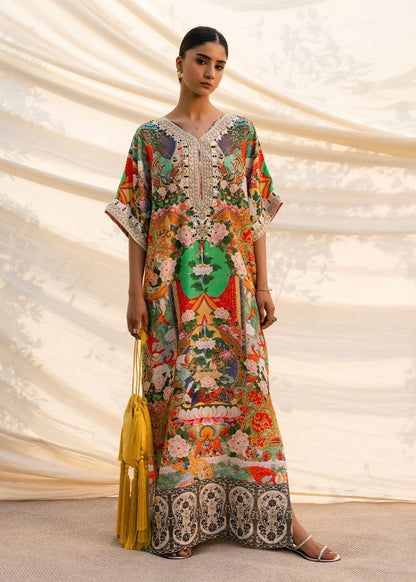 Mahgul | Ambi Bagh Silk Edit | Sumbul - Luxury Dress - available at Maria Faisal in UK and USA.