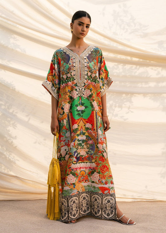 Mahgul | Ambi Bagh Silk Edit | Sumbul - Luxury Dress - available at Maria Faisal in UK and USA.