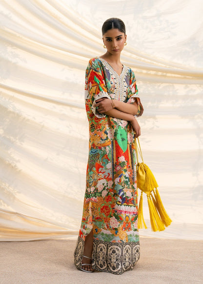 Mahgul | Ambi Bagh Silk Edit | Sumbul - Luxury Dress - available at Maria Faisal in UK and USA.