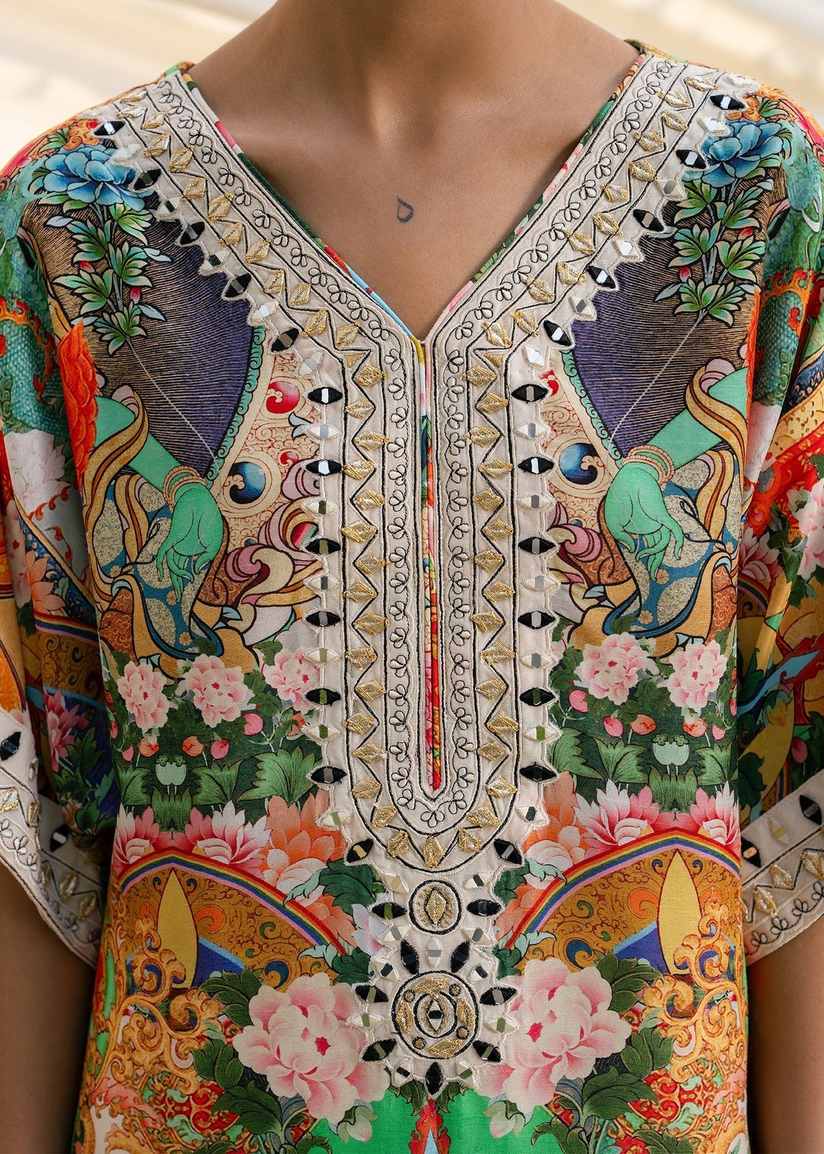 Mahgul | Ambi Bagh Silk Edit | Sumbul - Luxury Dress - available at Maria Faisal in UK and USA.