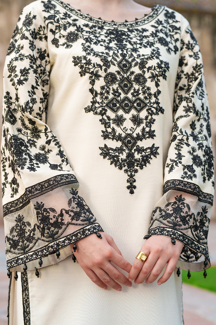 Saad Shaikh | Zaria Festive Pret 25 | ISLE - Formal Dress - available at Maria Faisal in UK and USA.