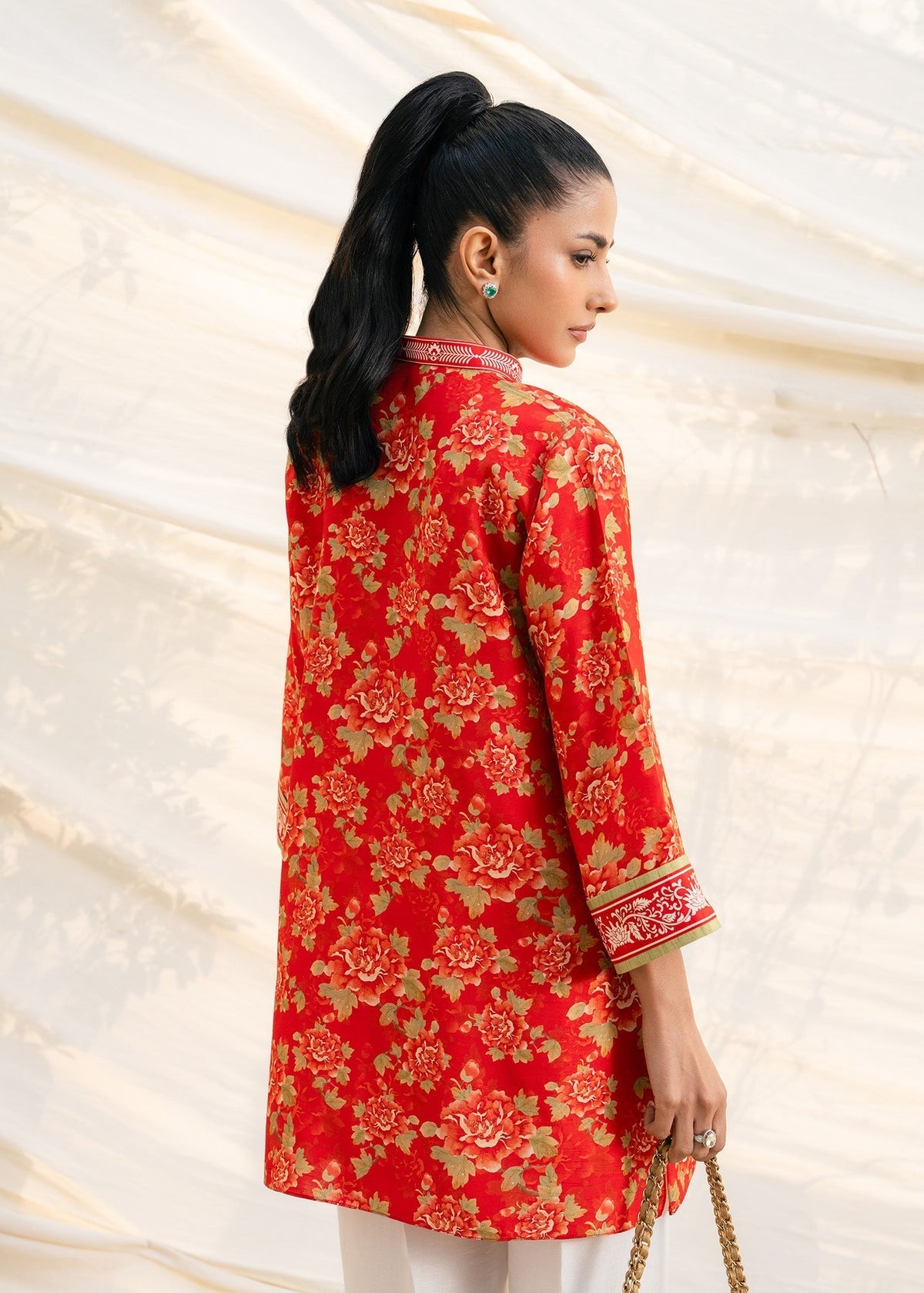 Mahgul | Ambi Bagh Silk Edit | Gulal - Luxury Dress - available at Maria Faisal in UK and USA.