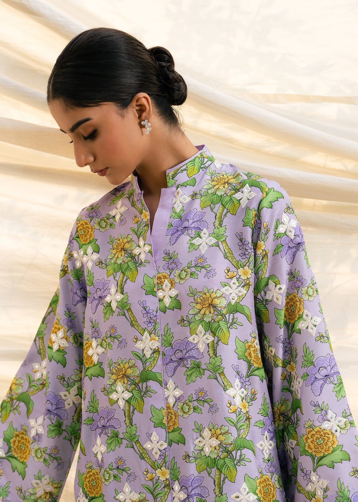 Mahgul | Ambi Bagh Silk Edit | Nivara - Luxury Dress - available at Maria Faisal in UK and USA.
