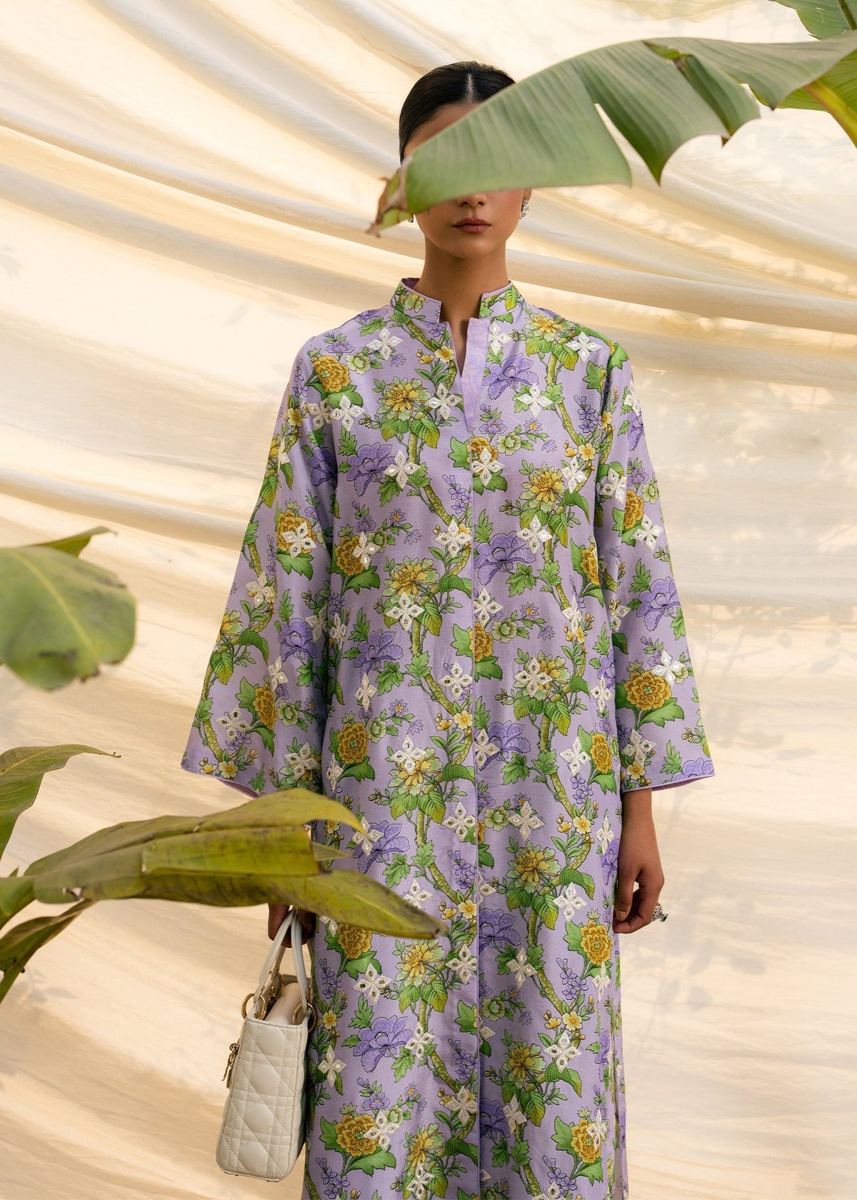 Mahgul | Ambi Bagh Silk Edit | Nivara - Luxury Dress - available at Maria Faisal in UK and USA.