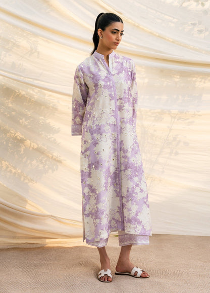 Mahgul | Ambi Bagh Silk Edit | Bagh-e-Noor - Luxury Dress - available at Maria Faisal in UK and USA.