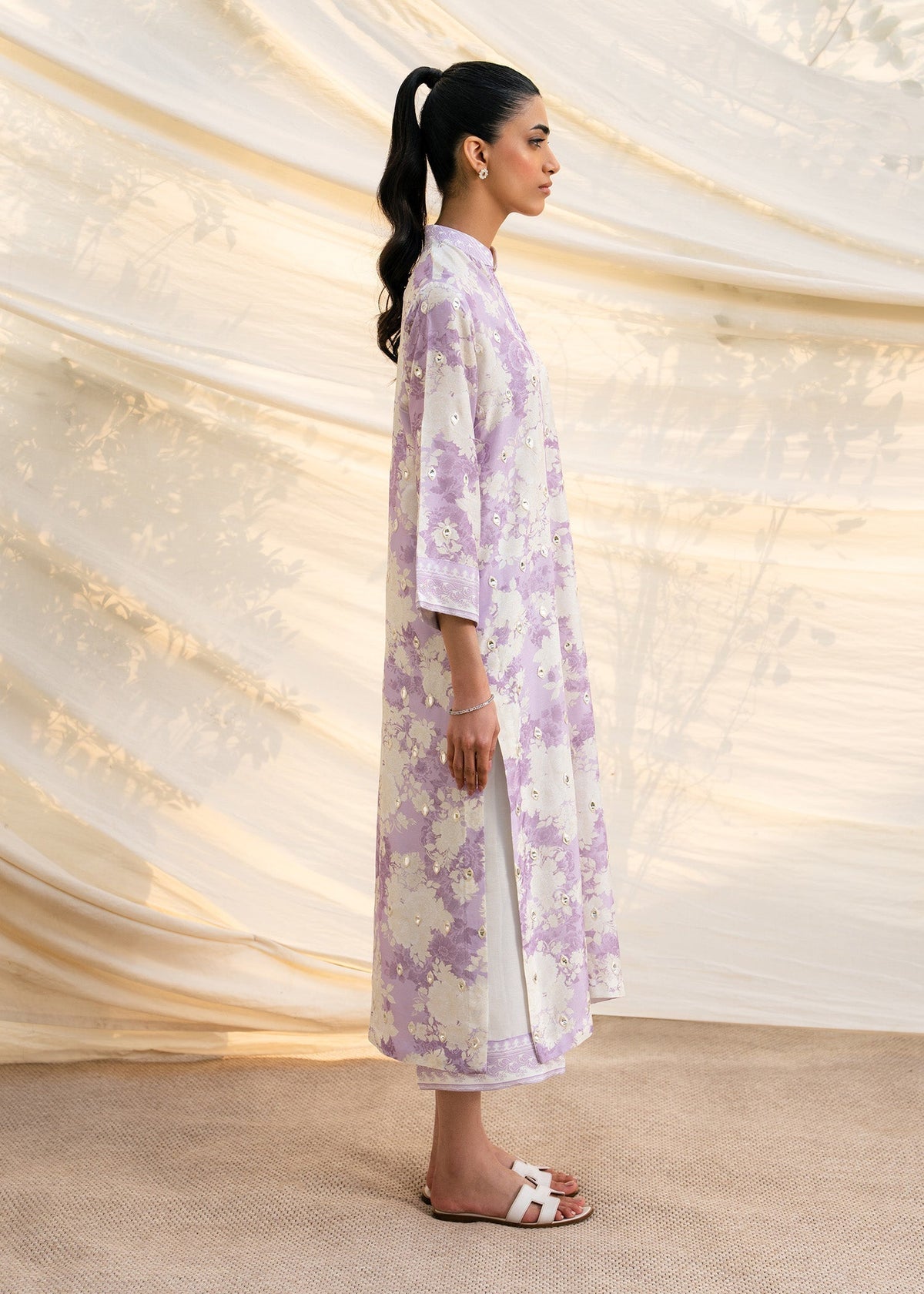 Mahgul | Ambi Bagh Silk Edit | Bagh-e-Noor - Luxury Dress - available at Maria Faisal in UK and USA.