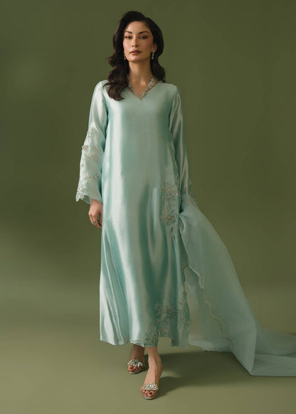 Jeem | Celestial Luxe Formals | ZIRA ICE BLUE - Formal Dress - available at Maria Faisal in UK and USA.