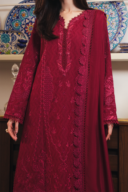 Afrozeh | Sheer Khurma Eid Pret 26 | KESAR - Luxury Dress - available at Maria Faisal in UK and USA.
