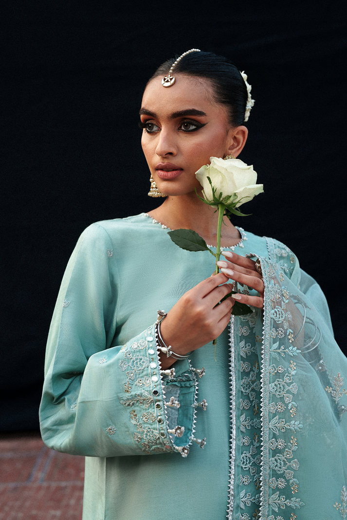 Saad Shaikh | Zaria Festive Pret 25 | AURA - Formal Dress - available at Maria Faisal in UK and USA.