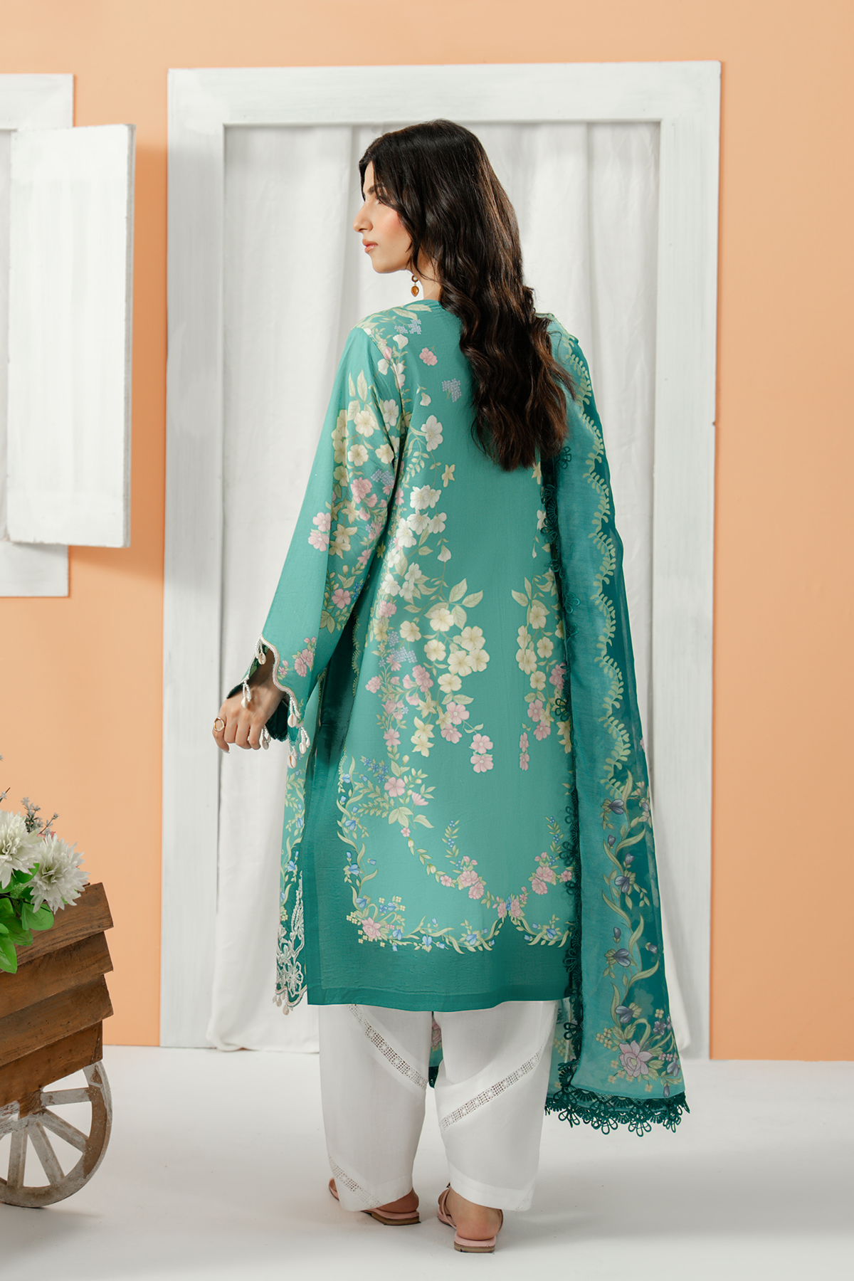 Zarposh | Sundaze Luxe Pret | Lazuli - Luxury Dress - available at Maria Faisal in UK and USA.