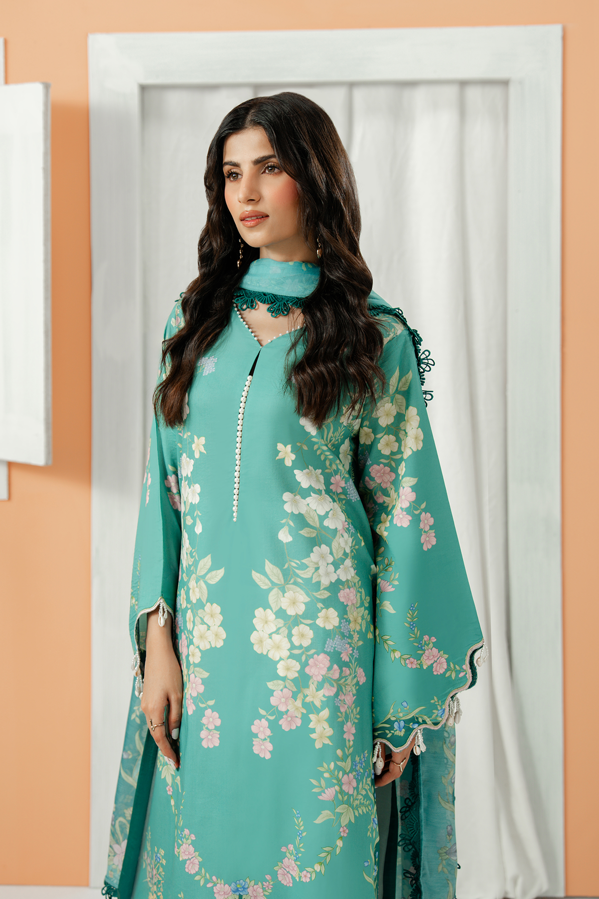 Zarposh | Sundaze Luxe Pret | Lazuli - Luxury Dress - available at Maria Faisal in UK and USA.