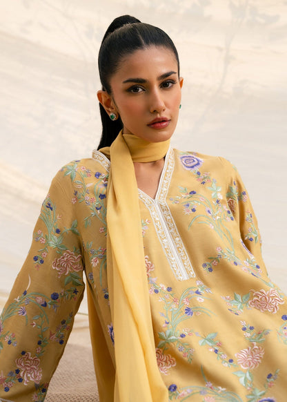 Mahgul | Ambi Bagh Silk Edit | Zarnish - Luxury Dress - available at Maria Faisal in UK and USA.