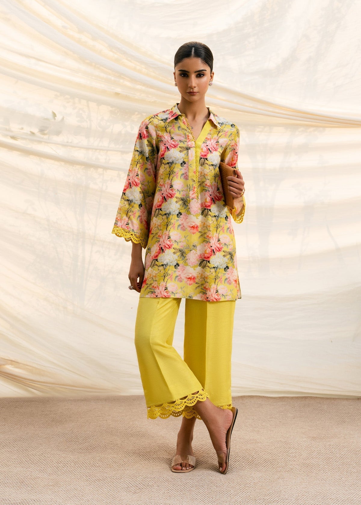 Mahgul | Ambi Bagh Silk Edit | Noor Bano - Luxury Dress - available at Maria Faisal in UK and USA.