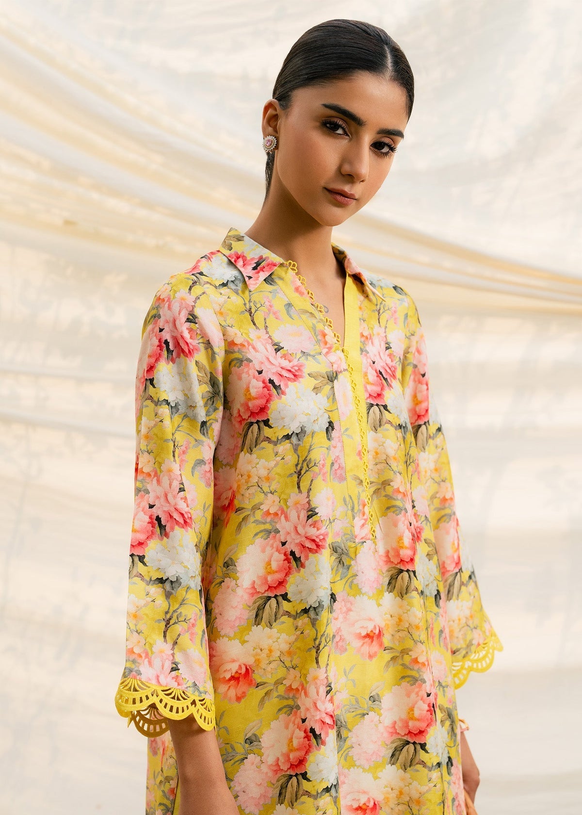 Mahgul | Ambi Bagh Silk Edit | Noor Bano - Luxury Dress - available at Maria Faisal in UK and USA.