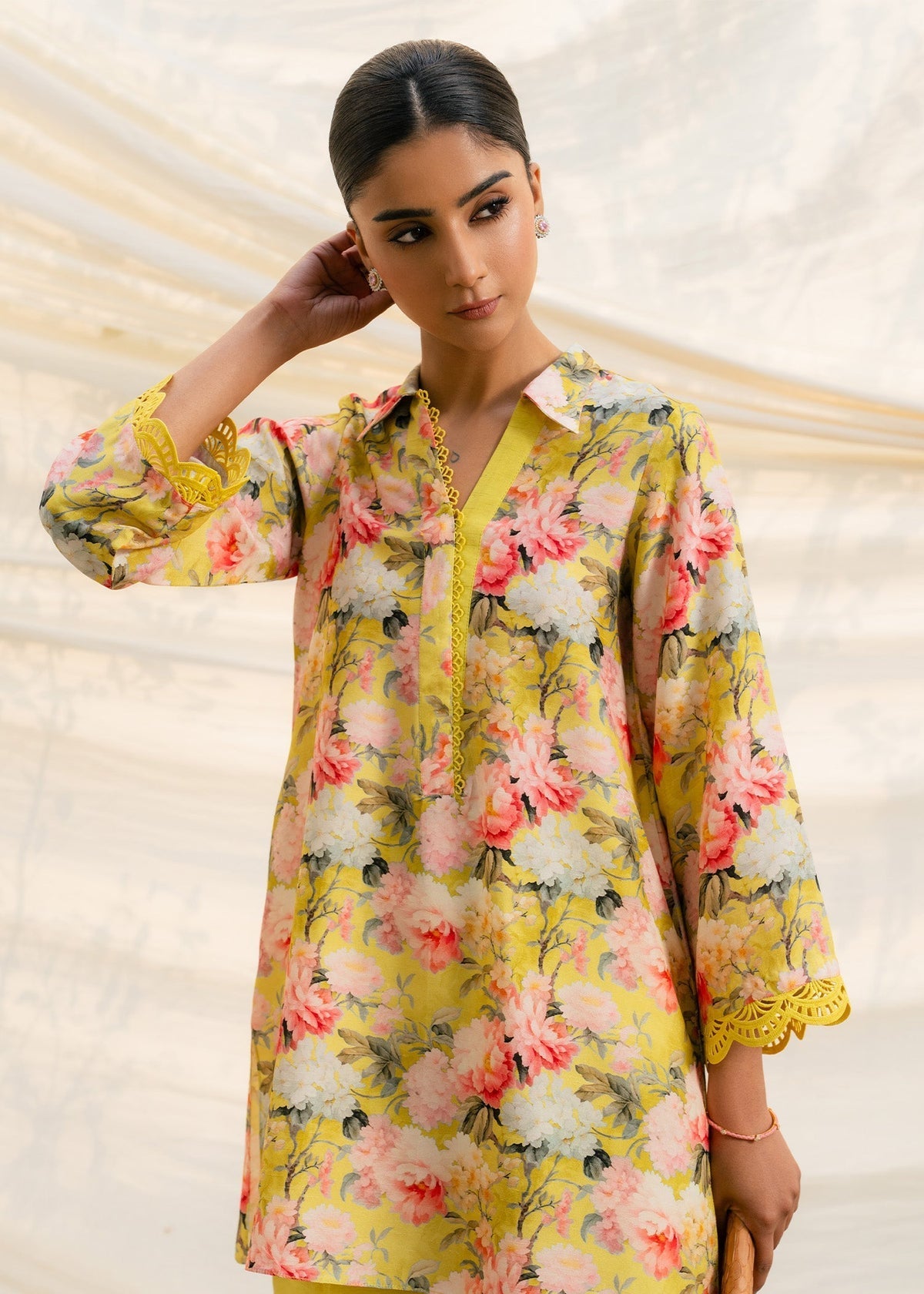 Mahgul | Ambi Bagh Silk Edit | Noor Bano - Luxury Dress - available at Maria Faisal in UK and USA.