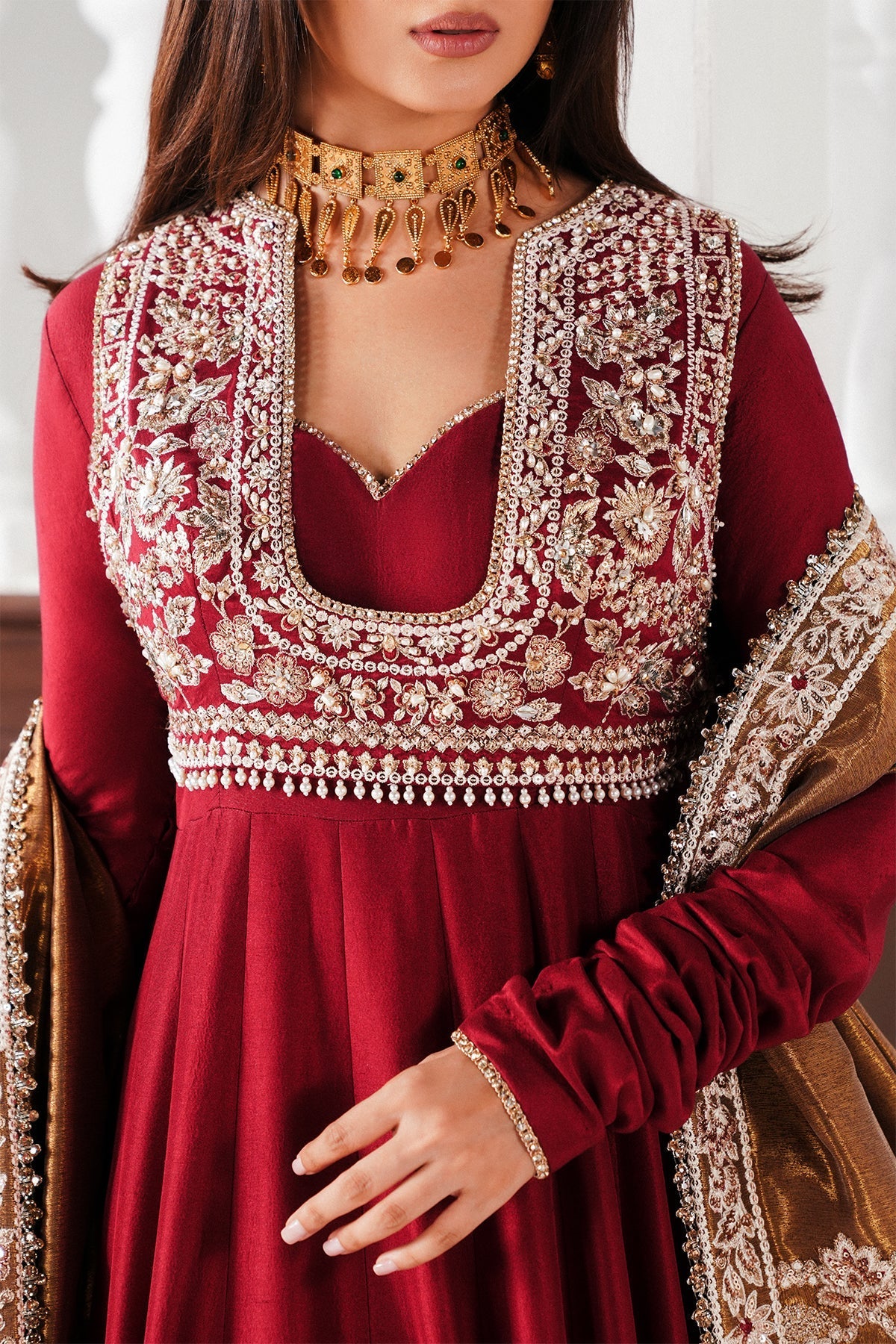Saad Bin Shahzad | Festive Pret 26 | Rayan - Luxury Dress - available at Maria Faisal in UK and USA.