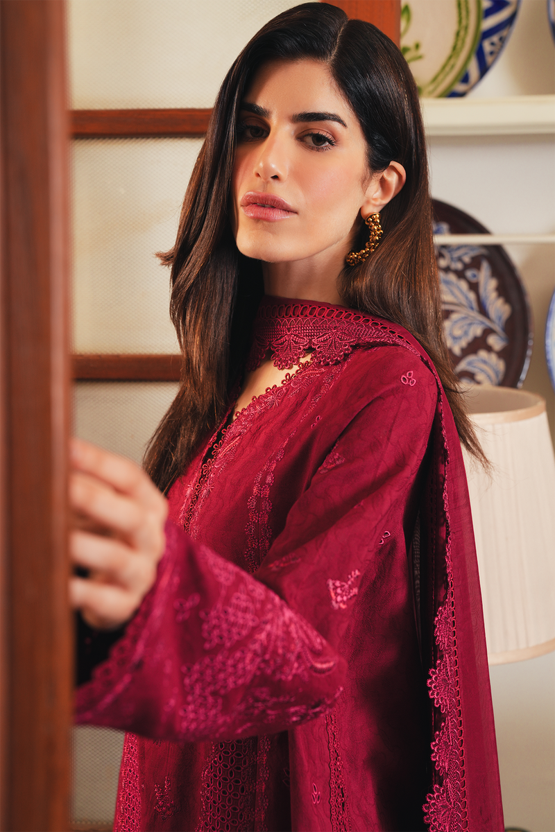 Afrozeh | Sheer Khurma Eid Pret 26 | KESAR - Luxury Dress - available at Maria Faisal in UK and USA.