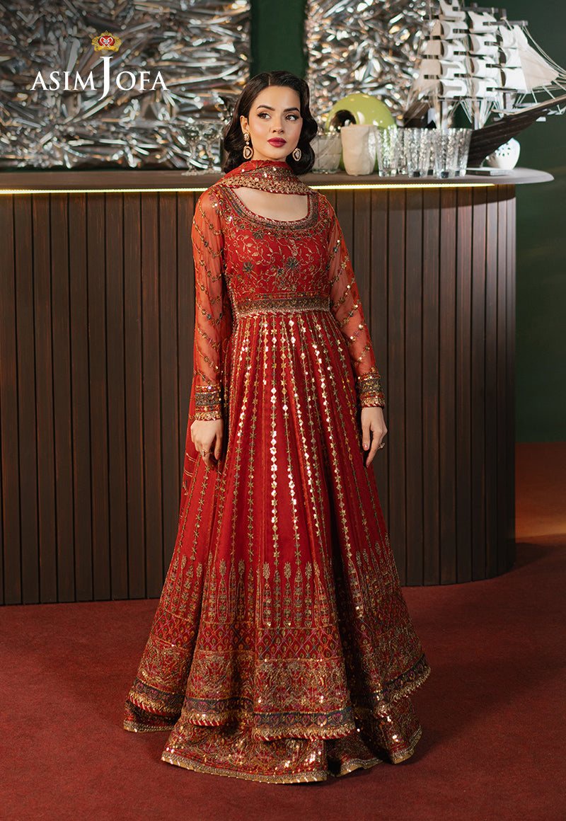 Asim Jofa | Premium Festive | AJPF-32 - Designer Dress with Intricate embroidery and embellishments. Shop elegent wedding dress at Maria Faisal.
