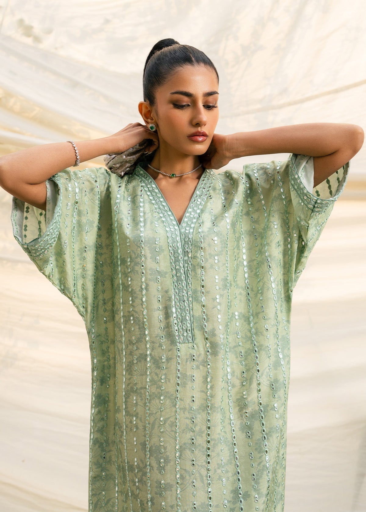 Mahgul | Ambi Bagh Silk Edit | Nayab - Luxury Dress - available at Maria Faisal in UK and USA.