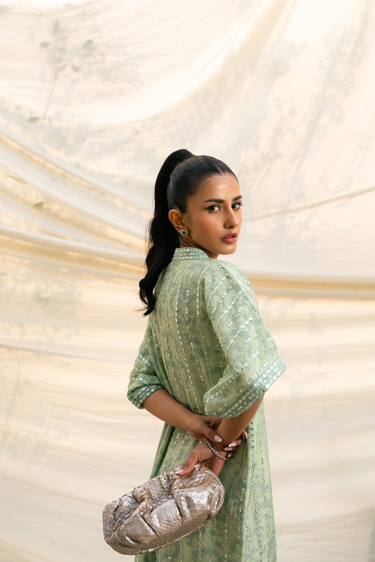 Mahgul | Ambi Bagh Silk Edit | Nayab - Luxury Dress - available at Maria Faisal in UK and USA.