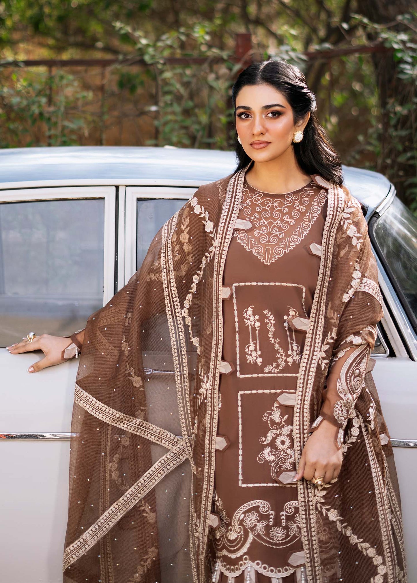 Fozia Khalid | Blossom Festive Lawn 25 | Spirea by Maria Faisal - Registered Vendor of : Fozia Khalid - type : Ladies Clothes - 100% original wedding dresses