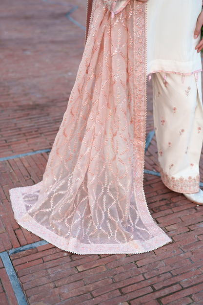 Saad Shaikh | Zaria Festive Pret 25 | CHENTLY - Formal Dress - available at Maria Faisal in UK and USA.