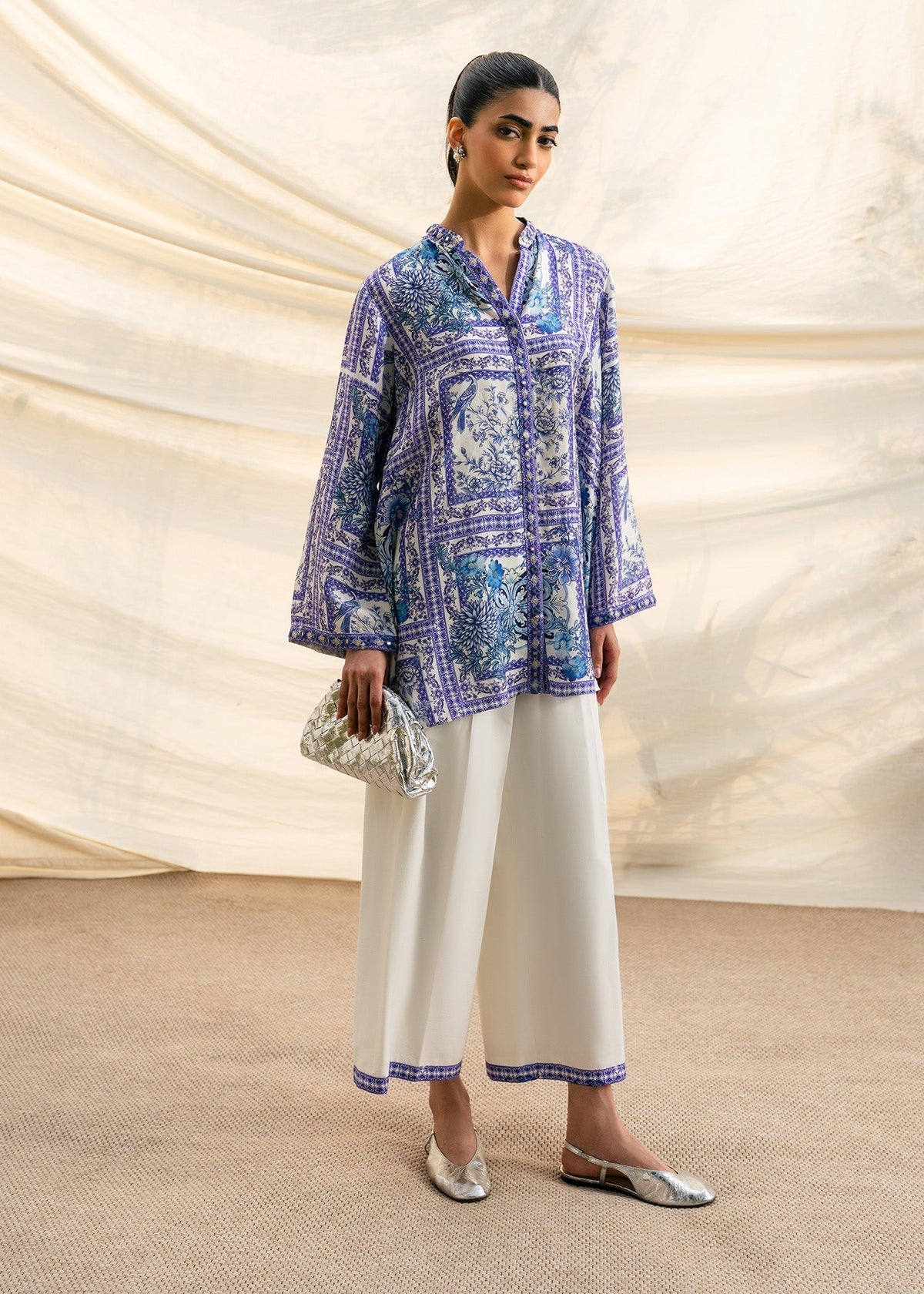 Mahgul | Ambi Bagh Silk Edit | Lirae - Luxury Dress - available at Maria Faisal in UK and USA.