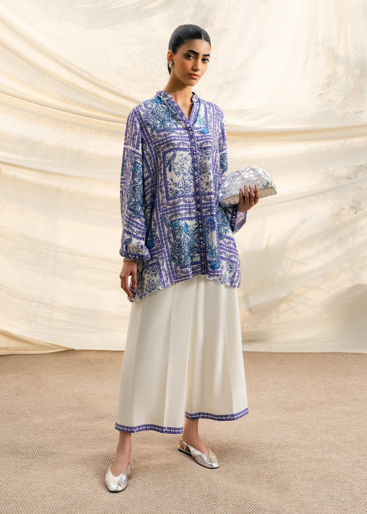 Mahgul | Ambi Bagh Silk Edit | Lirae - Luxury Dress - available at Maria Faisal in UK and USA.
