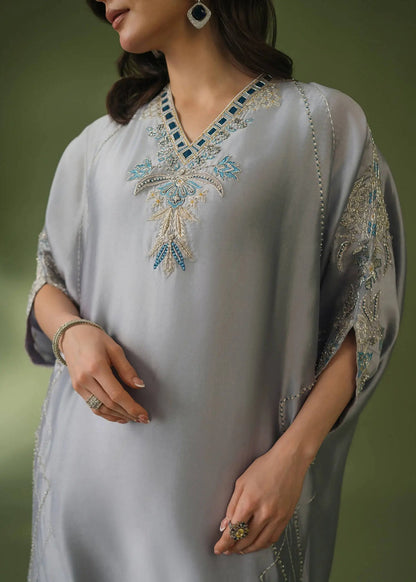 Jeem | Celestial Luxe Formals |GREY NOIR - Formal Dress - available at Maria Faisal in UK and USA.