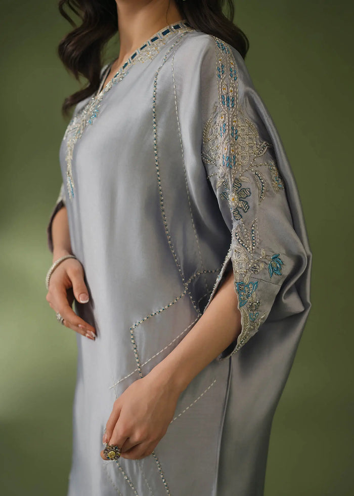Jeem | Celestial Luxe Formals |GREY NOIR - Formal Dress - available at Maria Faisal in UK and USA.