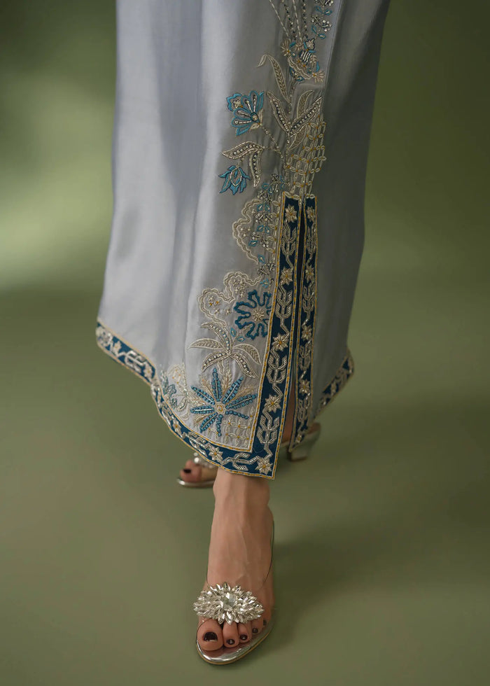 Jeem | Celestial Luxe Formals |GREY NOIR - Formal Dress - available at Maria Faisal in UK and USA.