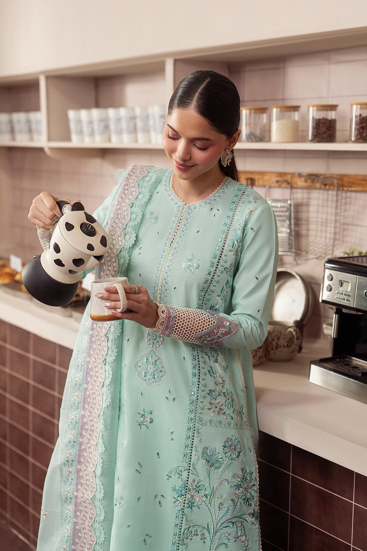 Ayzel | The Brewed 26 | Affogato - Formal Dress - available at Maria Faisal in UK and USA.